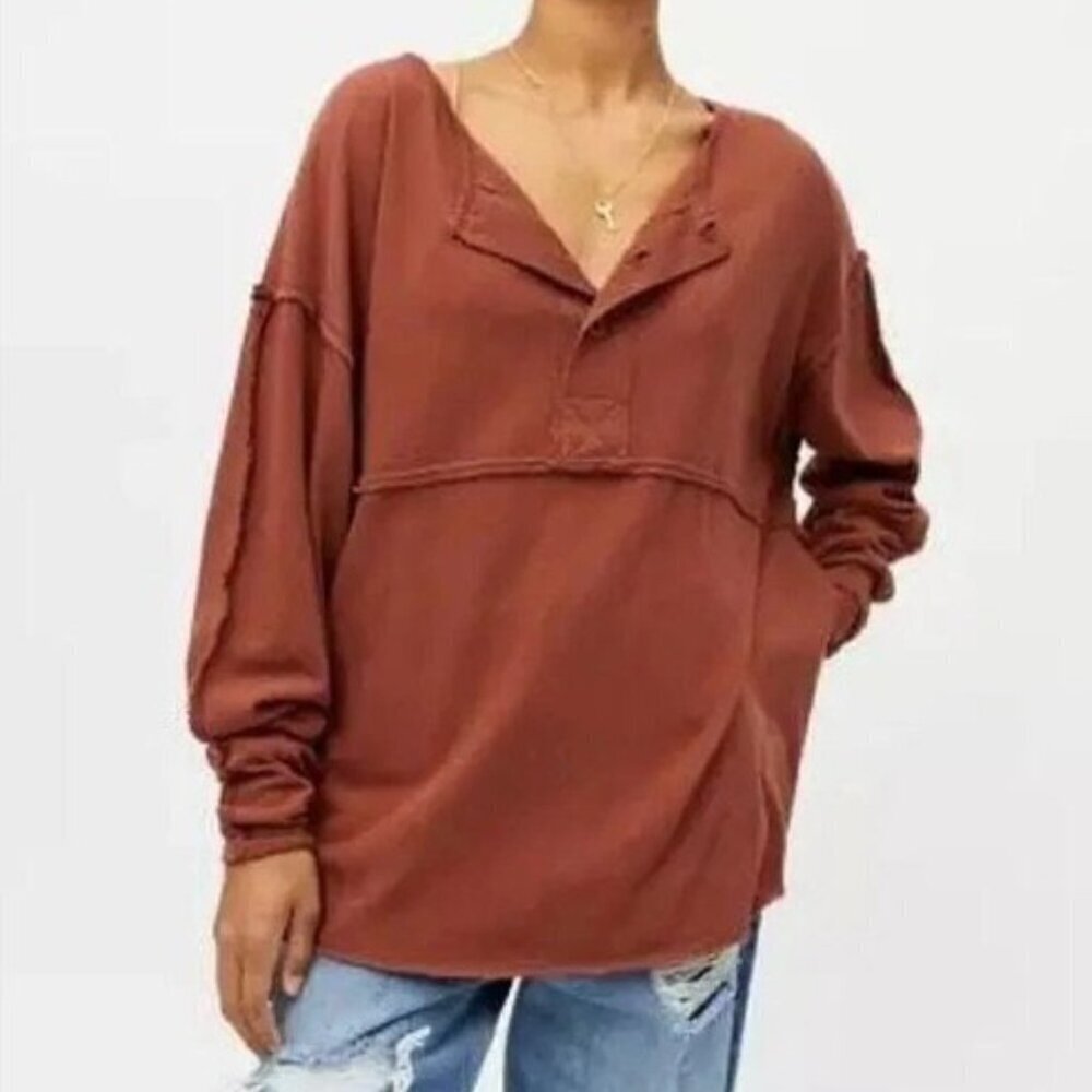 Urban Outfitters Freddie Henley Tunic Top
